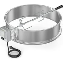 YANGLI Stainless Steel Rotisserie Ring Kit for 22 Inch Charcoal Kettle and Other Similar Grills