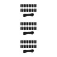 thumbnail image 3 of Justharion 20pcs Plastic Cord Locks End Spring Loaded Slider + Bungee Cord Style Black Style 2 3Set, 3 of 6