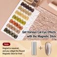 thumbnail image 4 of Set de esmaltes de uñas ADHERE Cat Eye Gel, 7 colores, 12 ml, con imán, 4 of 8