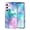 Blue Pink, variant on CASEFIV for Samsung Galaxy 24 Case (2024),Marble Pattern 3 in 1 Heavy Duty Full Body Shockproof Hard PC+Soft Silicone Drop Protective Women Girls Cover,Blue Gray
