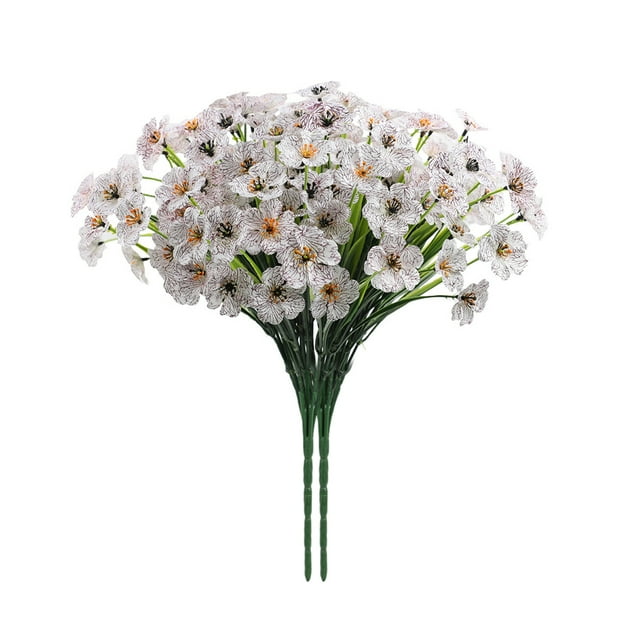 Moyic 2 piezas de amplia aplicación para DIY fiesta en casa apariencia realista bajo exquisitamente elaborado no tóxico amantes de las Decoración del hogar Blanco Blanco