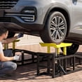 thumbnail image 2 of 2-Pack Hydraulic Car Ramps 5T/12000 lbs Heavy Duty Steel Car Lift Ramps Adjustable 9.45-13.78 In for Oil Change and Auto Repair Yellow, 2 of 7