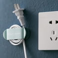 thumbnail image 3 of Joernso Wall-mounted Punch Free Adhesive Plug Hook Cable Holder Charger Cord Organizer, 3 of 8