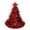 Red, variant on Gustave Christmas Tree Hat Glitter Tinsel Santa Hats Holiday Party Costume Accessories Xmas Tree Decoration Hats for Adults - Red
