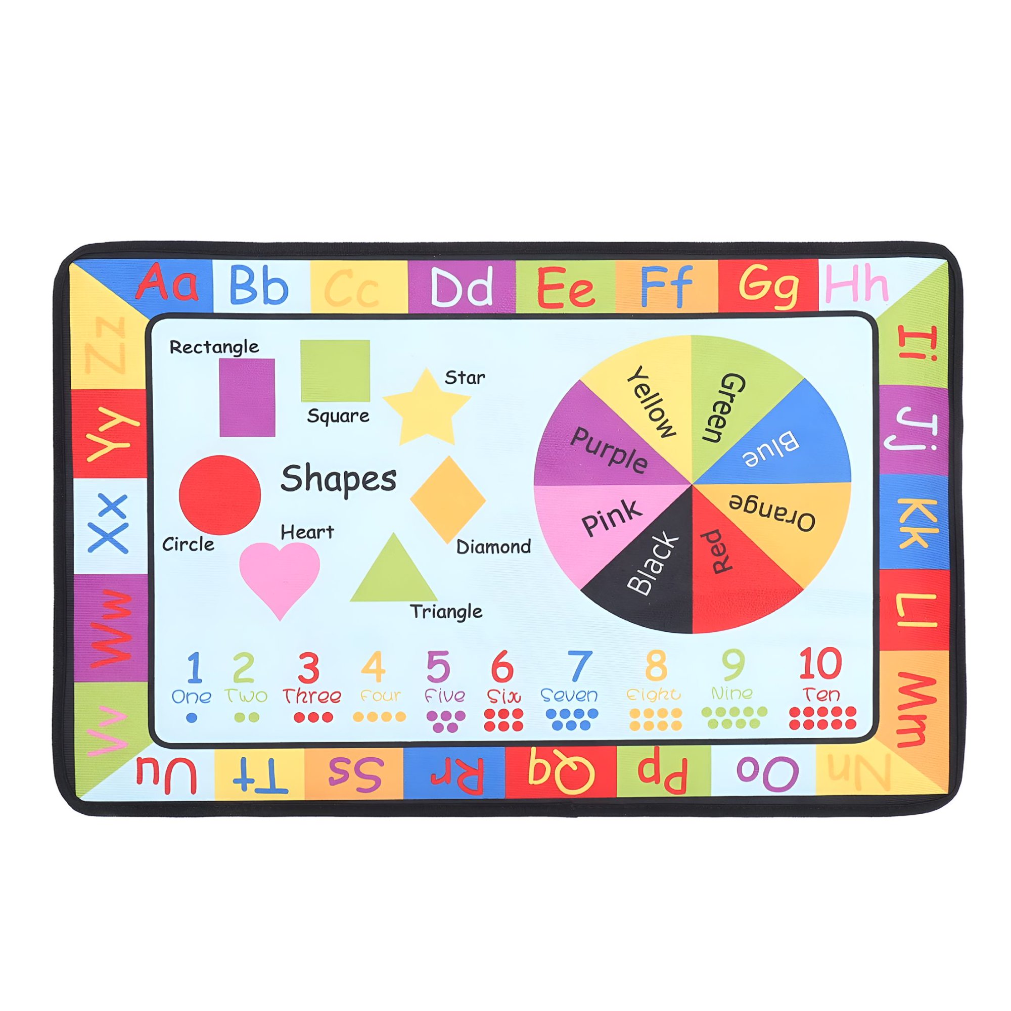 RLESO 2026 New Kids Educational Rug Kids Play Rugs Rug for Kids Room Math Rug Playtime Abc Alphabet Rug Carpet Kids Carpet Playmat Rug for Bedroom, Playroom, Daycare, Nursery, Classroom