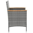 thumbnail image 4 of vidaXL Modern Dining Chairs 4 Pcs Patio Rattan Wicker Dining Chair Poly Rattan, 4 of 6