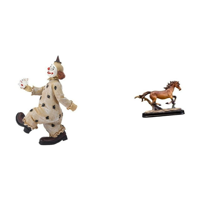 Figura De Payaso Caballo, Escultura Artística, Estatuilla Coleccionable, Adorno Para Escritorio, Mesa, Centro De Mesa, Vitrina, Comedor, Sala De Estar, Librería, Decoración Del Hogar, Regalo