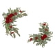 thumbnail image 4 of Cateissary Hermosa flor artificial colgante Swag Rose y Gypsophila para fiesta de boda Kits de decoración para fiestas Rosa roja grande 60x35cm, 4 of 6