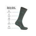 thumbnail image 2 of Merino.tech Merino Wool Hiking Socks for Men and Women 𝗖𝗿𝗲𝘄 Socks (Dark Grey Pack of 3, 13-16), 2 of 8