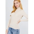 thumbnail image 5 of Turtle Neck Viscose Rib Sweater, 5 of 51