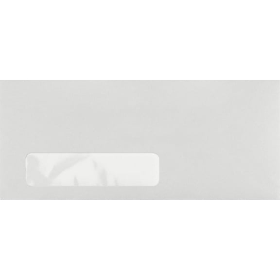 LUXPaper #10 Window Envelopes, 4 1/8 x 9 1/2, Pastel Gray, 250/Pack