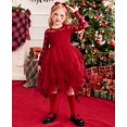 thumbnail image 3 of Arshiner Flower Girl Dress Toddler Contrast Lace Tutu Irregular Tulle Wedding Birthday Party Dresses, 3 of 6