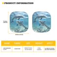 thumbnail image 5 of Yuyamidu Dolphin Car Windshield Sun Shade Non-Slip Car Sun Shade Windshield Cute Car Front Window Sunshade for SUV Van Truck 2-Piece Automobile Accessories for Car Sunshade, 5 of 5