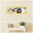 thumbnail image 2 of ArtToFrames Collage Photo Picture Frame with 4 - 8x10 Openings, Framed in White with Canary and Black Mats (CDM-3966-5), 2 of 8