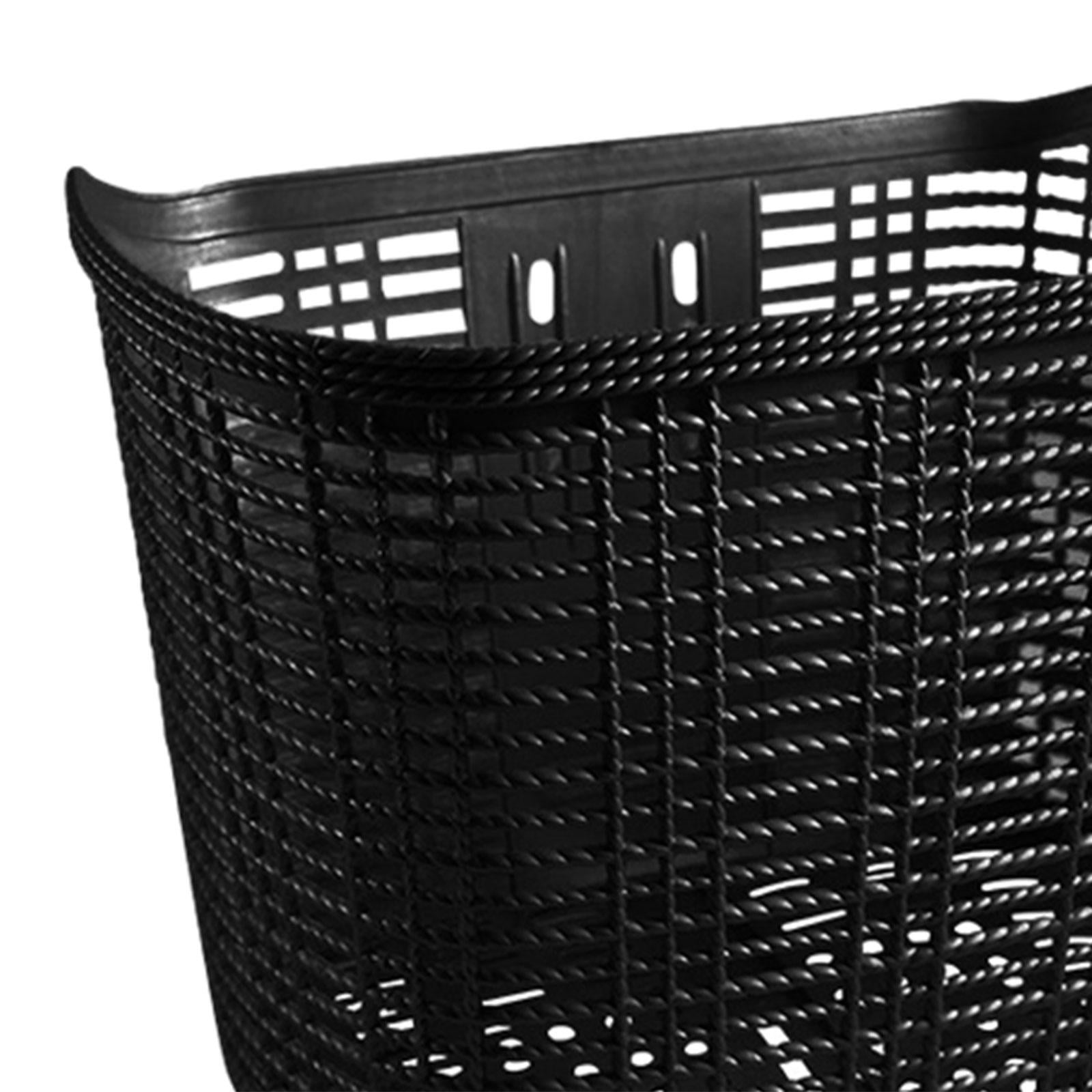 DimyFew Bicycle Basket Storage Basket Lightweight Large Capacity Front Frame Bike Basket Black Short strut