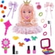 thumbnail image 1 of Cabeza de muñeca de lujo para peinar con accesorios de maquillaje | Juego de simulación de peluquería para niñas | Juguete de peluquería suave con peine y secador, 1 of 5