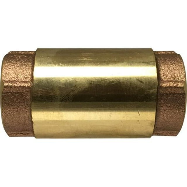 Midland Industries 944430 0.5 IPS x 1.25 in. In-Line Brass In-Line Check Valve