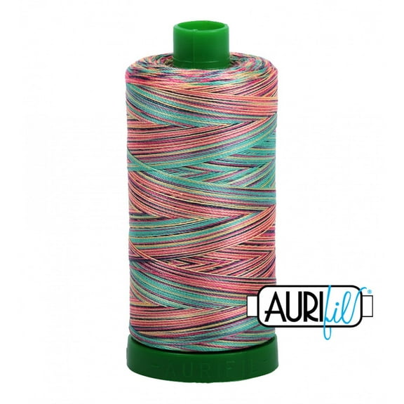 A1140-3817 Mako Cotton Embroidery Thread 40wt 1094yds Variegated Blue & Pink