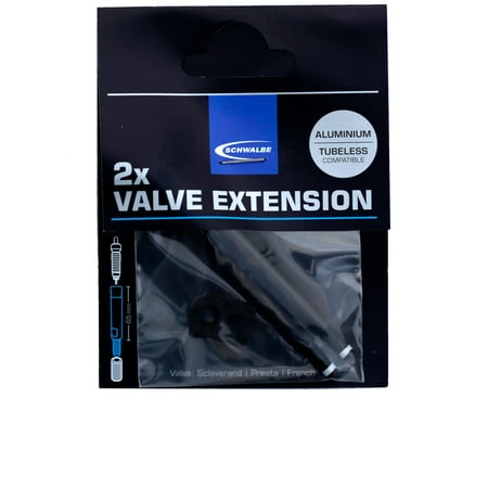 - Schwalbe Tubeless Bicycle Tire Valve Extenders - 65mm - 3462