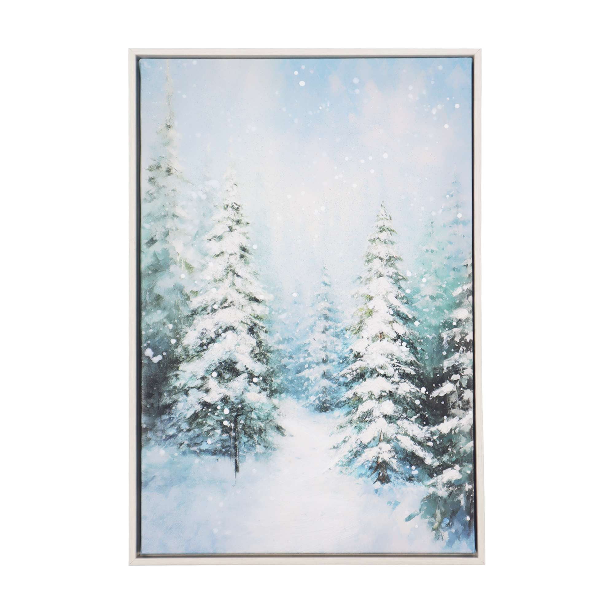 Holiday Time Paint Trees Wall Decoration, 18 inch height, multi colour