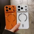thumbnail image 4 of TECH CIRCLE for iPhone 13 Pro Max Case with Camera Protection, Built-in Magnetic Ring, Compatible with Wireless Charging, Vibrant and Trendy Color, Protective Cute Slim Cover, Orange, 4 of 7