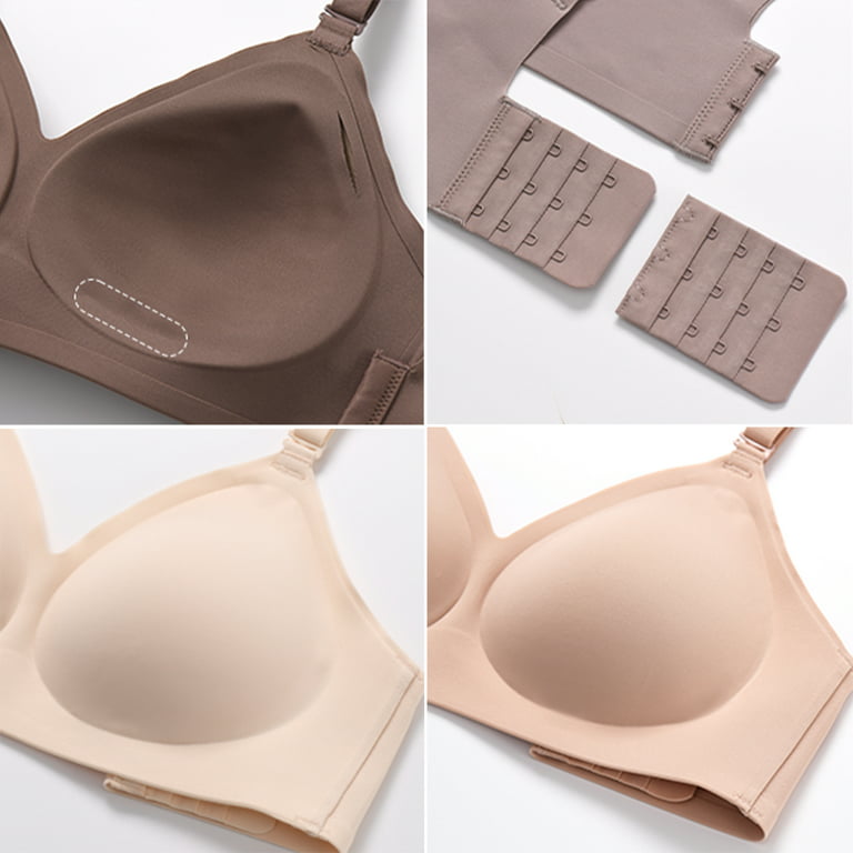COMFELIE Wireless Bra with Support D-G Cups for Women Seamless Bra
