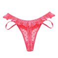 thumbnail image 2 of Lingerie pour Femmes Femmes en Forme de Coeur Fesse Ouverte Taille Basse Femmes T-Slips Sous-Vêtements Femmes, 2 of 4
