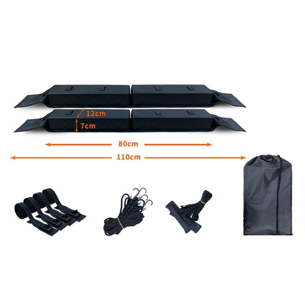 Coussinets universels souples pour toit de kayak et planches de surf