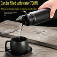 thumbnail image 4 of Bicycle Water Bottle, Vacuum Stainless Steel Cycling Water Bottle, Modern Double Walled Simple Thermo Mug, Insulated Bike Water Bottle With Straw Lid & Flex Cap, Bpa-Free, 4 of 7