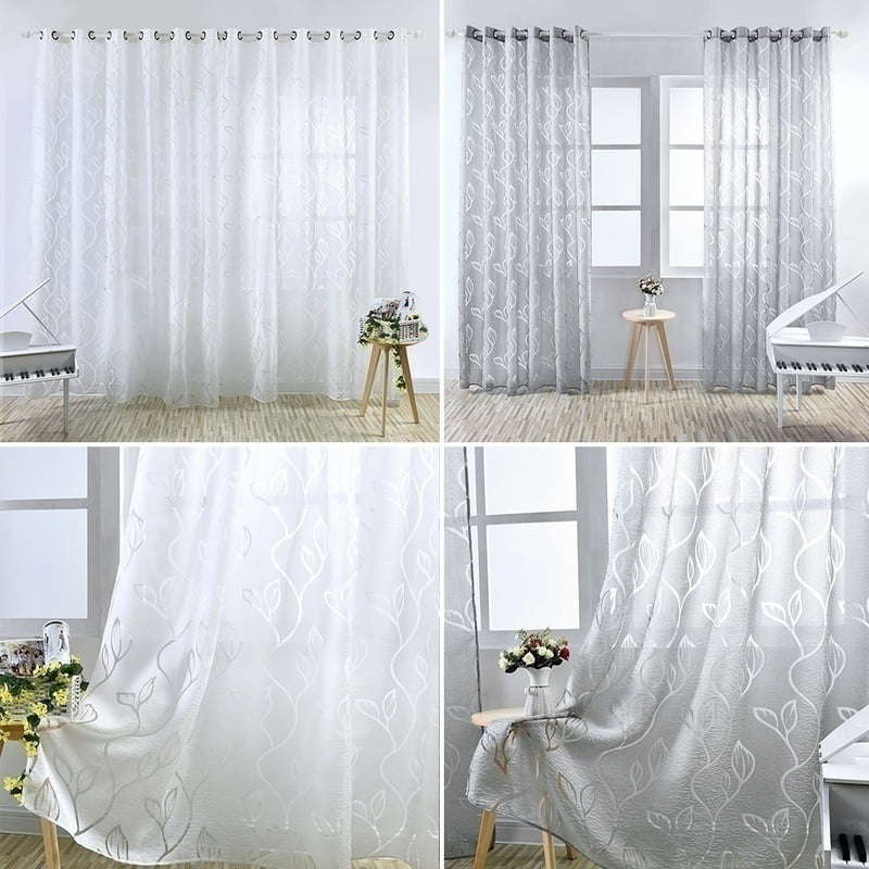 VOILE LUXURY NET CURTAIN ELEGANCE FINISHED WHITE WITH COLOURS TIE BACKS FOR YOU! 