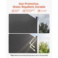 thumbnail image 2 of VEVOR Retractable Side Awning, 71" x 236" Patio Retractable Side Screen with 180 g/m² Polyester Fabric, Waterproof Sunshade Outdoor Privacy Screen Room Divider for Garden, Balcony, Pools, Deck, Gray, 2 of 9