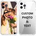 thumbnail image 1 of wonima11 Bitrue Custom Picture Phone Case for iPhone 17 Air 16e 16 15 14 12 13 11 Pro Max Plus XR X se 8 7 6, Four-Corner airbag is Anti-Drop,Anti-Scratch Soft Personalized Protective Clear TPU Case, 1 of 1