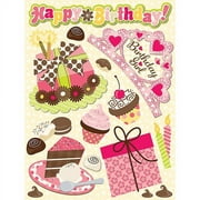 K & Company Confetti Birthday Grand Adhesions, Birthday