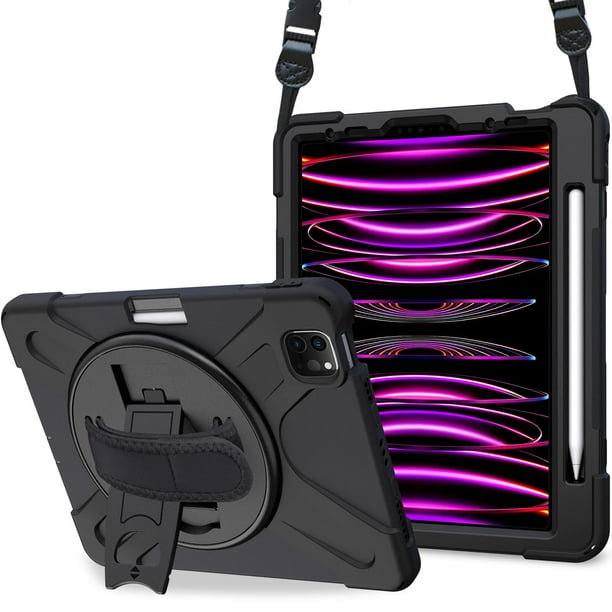 Funda ProCase para iPad Pro 12,9" (6.ª, 5.ª, 4.ª generación), color negro