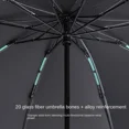 thumbnail image 4 of Parapluie de Pluie Automatique Résistant au Vent avec Colle Noire Réfléchissante Inversée 20 Os, 4 of 5