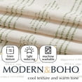 thumbnail image 2 of Widening Linen Tier Curtain Bohemian Cafe Curtain Rod Pocket 1 Panel, 2 of 12
