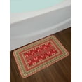 thumbnail image 2 of Turkish Pattern Bath Mat, Rectangular Frames and Abstract Shapes with Ottoman Origins, Plush Bathroom Decor Mat with Non Slip Backing, 29.5" X 17.5", Pistachio Green Brown, by Ambesonne, 2 of 2
