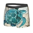thumbnail image 2 of Disketp Watercolor Sea Turtle Men'S Boxer Briefs,Soft And Breathable Cotton Underwear With Comfortflex Waistband, 2 of 9