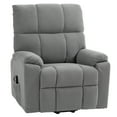 thumbnail image 1 of HOMCOM Lift Chair for Seniors, Microfibre Upholstered Electric Recliner Chair with Remote, Quick Assembly, Grey, 1 of 7