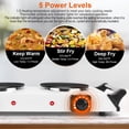 thumbnail image 5 of iMounTEK Portable Coil Heating Double/Single Burners Stove 2000W with 5 Level Temperature Control, for Home Dorm Camping Outdoor Cooking, 5 of 8