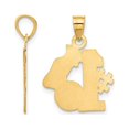 thumbnail image 2 of 14K Yellow Gold Soccer Ball With Cleats Charm Pendant Necklace with Chain, 2 of 4