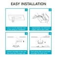 thumbnail image 5 of Luxrite 4 inch Ultra Thin LED Recessed Light with Junction Box 10W 5 Color Selectable Dimmable 750 Lumens ETL Rated 16-Pack, 5 of 8