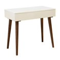 thumbnail image 1 of Home Fare Mid-Century Modern Mini Desk in Off White, 1 of 8