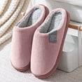 thumbnail image 3 of Gvdentm Men's House Slippers Warm Slip on Indoor Outdoor House Shoes Slippers for Women Open Toe(Pink,10), 3 of 6