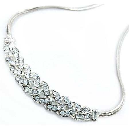 Women's Queen Letter Pendant Necklace - Rhinestone Clavicle Chain, Fashion Jewelry Gift