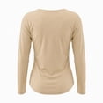 thumbnail image 6 of Womens Base Layer Tops Casual Stretchy Slim Fitted Crewneck Long Sleeve Breathable Comfort Tee Shirts,Sizes S-2XL, 6 of 10