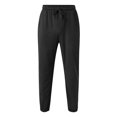 thumbnail image 4 of Vedolay Mens Sweatpants Casual Loose Printed Drawstring Waist Long Pants Black,3XL, 4 of 5