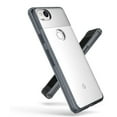 thumbnail image 5 of Xpression Cover for Apple iPhone 15 Pro Max (6.7") Frame Shockproof Hybrid Rubber Silicone Gummy TPU Clear Hard PC Back Protective Phone Case - Smoke Black, 5 of 9