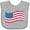 AC-Heather Grey, variant on Inktastic Grunge American Flag Boys or Girls Baby Bib