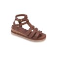 thumbnail image 1 of Sandalias de plataforma con estilo gladiador con doble correa ajustable y diseño de tiras en unicolor para mujer, 1 of 5